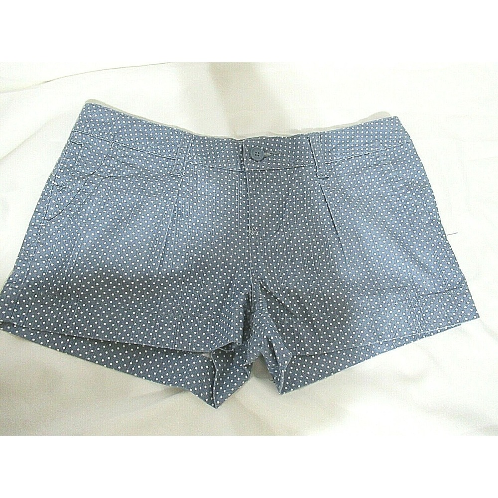 American Rag Cie JR. Girl's Size 5 Blue Low Rider Polka Dot Stretch Chino Shorts